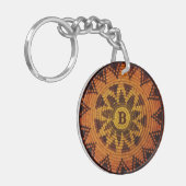 Havasupai Indiase mand met (of zonder) Monogram Sleutelhanger (Voorkant Links)