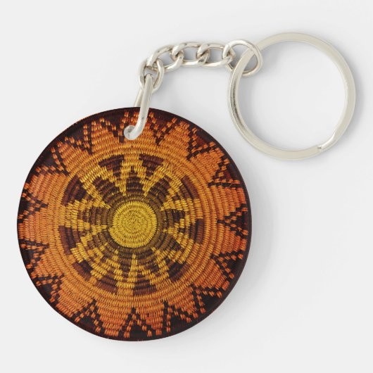 Havasupai Indiase mand met (of zonder) Monogram Sleutelhanger (Achterkant)