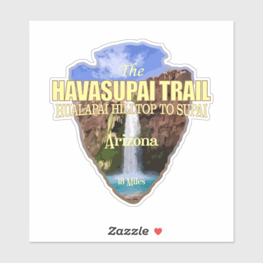 Havasupai Trail (pijlpunt) Sticker (Vel)