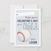 "Have a Ball" Baseball Valentine's Day Card Kaart (Voorkant)