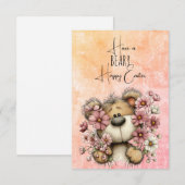 Have a BEARY Happy Easter  Notitiekaartje (Voorkant / Achterkant)