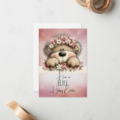 Have a BEARY Happy Easter  Notitiekaartje (Voorkant / Achterkant in situ)