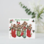 Have a Beary Merry Christmas! - Briefkaart voor on (Staand voorkant)