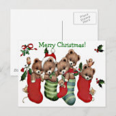 Have a Beary Merry Christmas! - Briefkaart voor on (Voorkant / Achterkant)