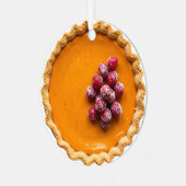 Have a Berry Nice Christmas | Pumpkin Pie Metalen Ornament (Voorkant links)