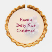 Have a Berry Nice Christmas | Pumpkin Pie Metalen Ornament (Achterkant)
