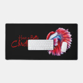 Have a Betta Christmas Funny Santa Fish Lover Pun Bureaumat (Keyboard & Muis)