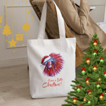 Have a Betta Christmas Funny Santa Fish Lover Pun 