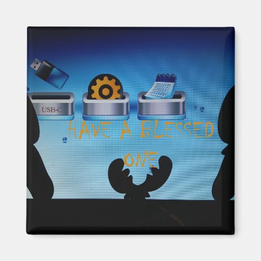 Have a Blessed Merry Christmas - Een feestelijke d Magneet (Voorkant)