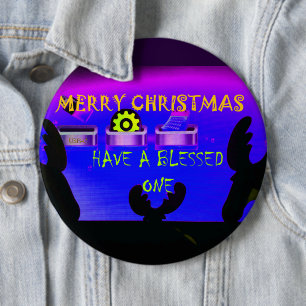 Have a Blessed Merry Christmas - Een feestelijke d Ronde Button 6,0 Cm