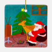 Have A Chill Christmas Keramisch Ornament (Achterkant)