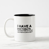 HAVE A DOCTORATE IN SAVING TIME TWEEKLEURIGE KOFFIEMOK (Links)