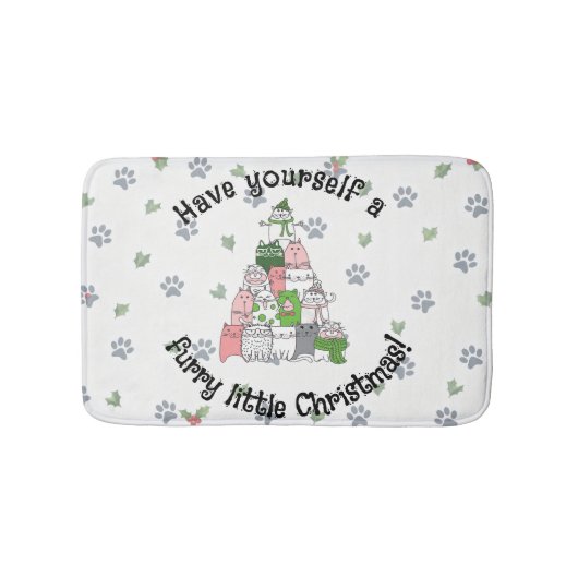 Have a furry little Christmas Badmat (Voorkant)