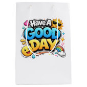 Have a Good Day Gift Bag – Cute Positive Quote Medium Cadeauzakje (Voorkant)