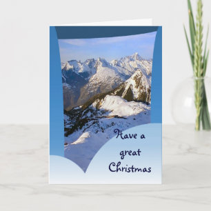 Have a great Christmas, French alps Feestdagen Kaart