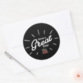 Have A Great Day Sticker (Black) (Envelop)