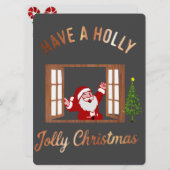 Have a Holly Jolly Christmas  Feestdagenkaart (Voorkant / Achterkant)