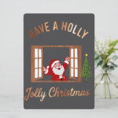 Have a Holly Jolly Christmas  Feestdagenkaart (Staand voorkant)