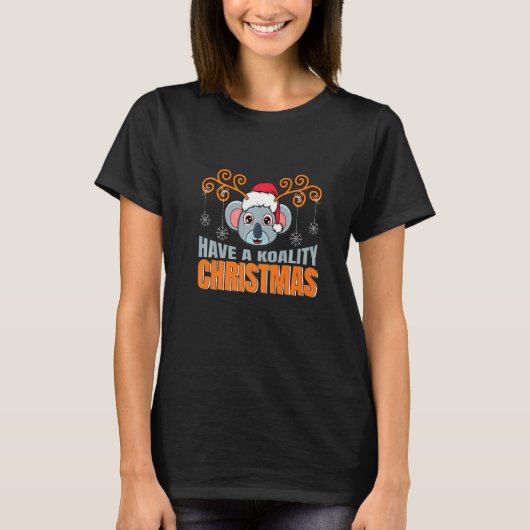Have A Koality Christmas Koala  Coala Ugly Xmas T-shirt (Voorkant)