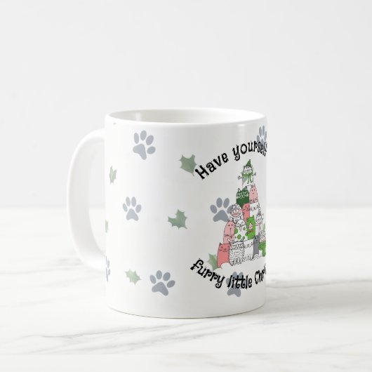 Have a little furry little Christmas Koffiemok (Voorkant links)