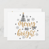 Have A Merry And Bright Christmas Briefkaart (Voorkant / Achterkant)