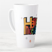 "Have a Nice Day" Retro Hoge Latte Mok met Sterren (Linkerhoek)