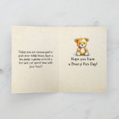 Have a Party with your Bears Day | Nov 16th Kaart (Binnen)