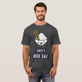 Have A Rice Day  Funny Japanese Food Pun Premium T-shirt (Voorkant volledig)