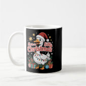 Have A Silly Christmas Funny Goose Santa Hat Light Koffiemok (Links)