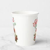  "Have a Sweet Christmas" Vakantie Papieren Bekers (Rechts)