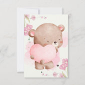 Have a Sweet Day My Love – Romantic Pink Greeting  Bedankkaart (Achterkant)