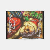 Have A Very Jerry Christmas Garcia Santa Holiday  Fleece Deken (Voorkant (Horizontaal))