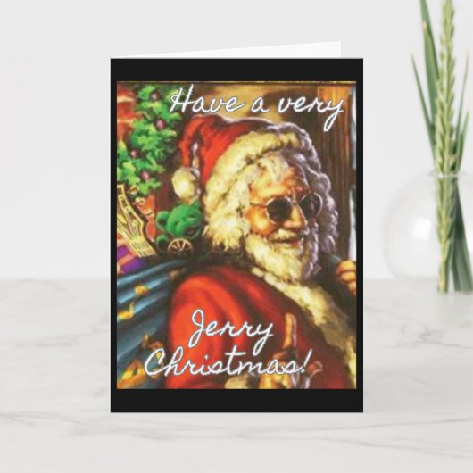 Have A Very Jerry Christmas Garcia Santa Holiday  Kaart (Voorkant)