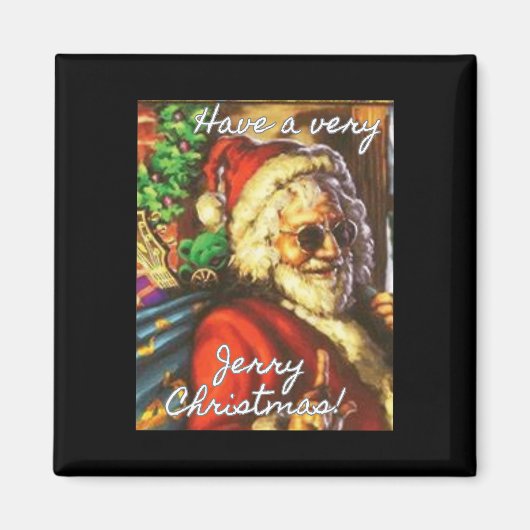 Have A Very Jerry Christmas Garcia Santa Holiday  Magneet (Voorkant)