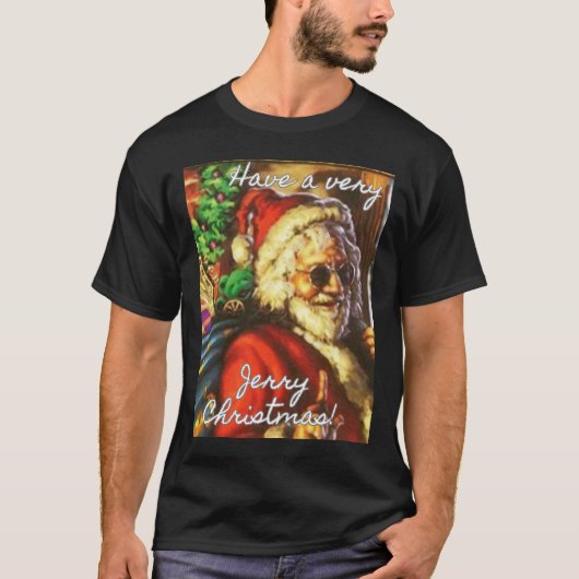 Have A Very Jerry Christmas Garcia Santa Holiday  T-shirt (Voorkant)