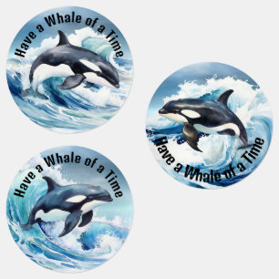 "Have a Whale of a Time" is het centrale idioom va Labels