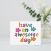 have an awesome day briefkaart (Staand voorkant)