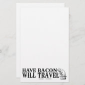 Have Bacon Will Travel Briefpapier (Voorkant / Achterkant)