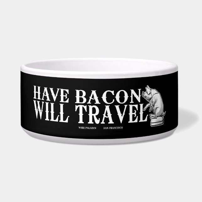Have Bacon Will Travel Voerbakje (Voorkant)