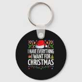 Have Everything I Want For Christmas Couple Pajama Sleutelhanger (Voorkant)
