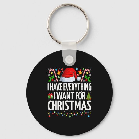 Have Everything I Want For Christmas Couple Pajama Sleutelhanger (Voorkant)
