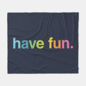 Have fun fleece deken (Voorkant (Horizontaal))