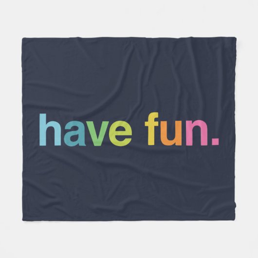 Have fun fleece deken (Voorkant (Horizontaal))