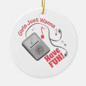 have Fun Keramisch Ornament (Voorkant)