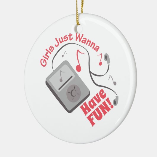 have Fun Keramisch Ornament (Links)