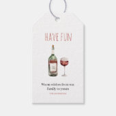 have Fun | Labels voor kerstcadeautjes met Drink Cadeaulabel (Voorkant)
