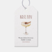 have Fun | Labels voor kerstcadeautjes met Drink Cadeaulabel (Voorkant)
