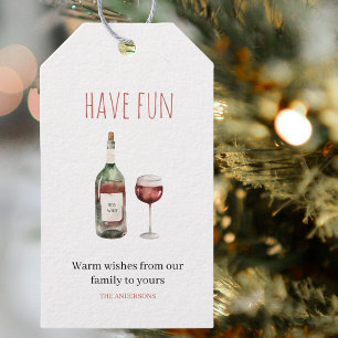have Fun Labels voor kerstcadeautjes met Drink Cadeaulabel