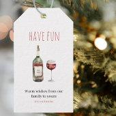 have Fun | Labels voor kerstcadeautjes met Drink Cadeaulabel