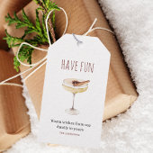 have Fun | Labels voor kerstcadeautjes met Drink Cadeaulabel